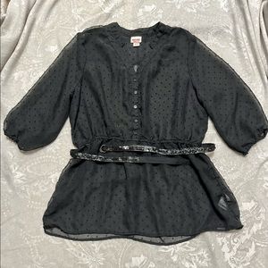 Mossimo Sheer Belted Top